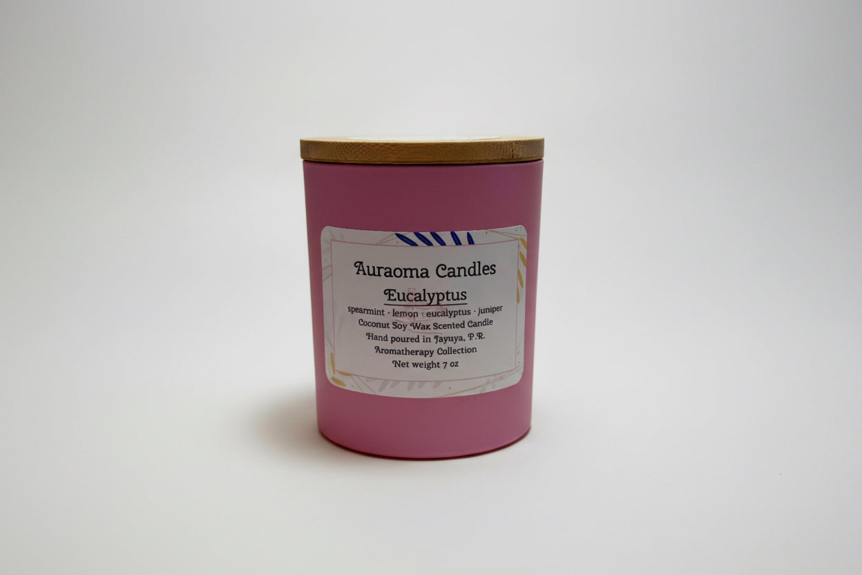 Eucalyptus - Vela Aromática Artesanal - 7 onzas