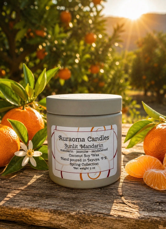 Sunlit Mandarin - Vela Aromática Artesanal