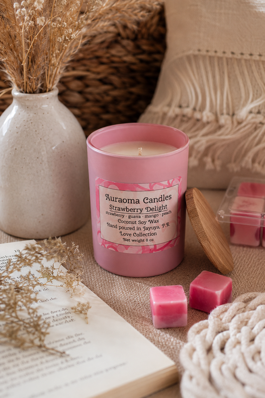 Strawberry Delight - Vela Aromática Artesanal