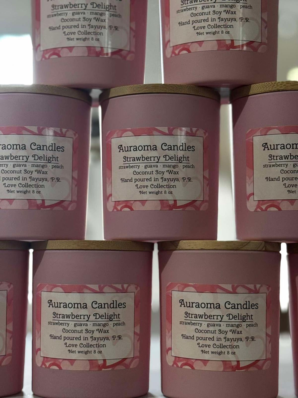 Strawberry Delight - Vela Aromática Artesanal