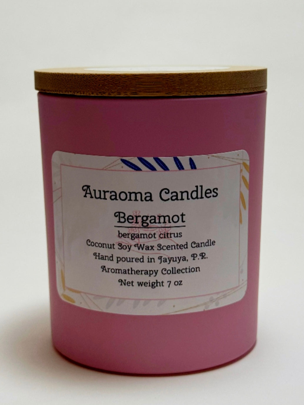 Bergamot - Vela aromática artesanal - 7 onzas