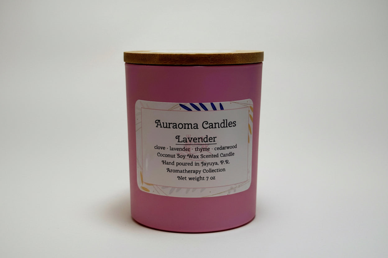 Lavender - Vela Aromática Artesanal - 7 onzas