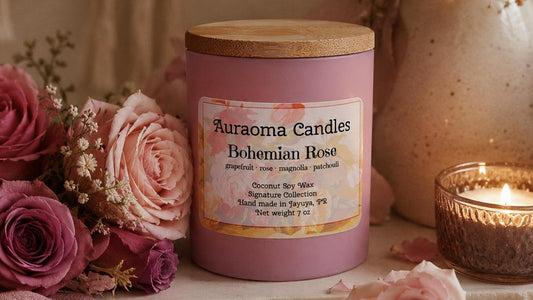Bohemian Rose - Vela Aromática Artesanal